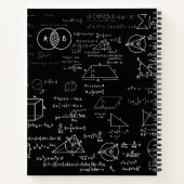Carnet motif mathématique dessin de l'école de sciences g (Dos)