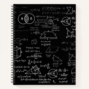 Carnet motif mathématique dessin de l'école de sciences g