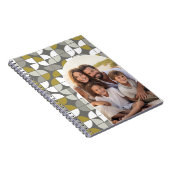 Carnet Motif MCM rétro - Photo Arc - Taupe Gold (Côté Droit)