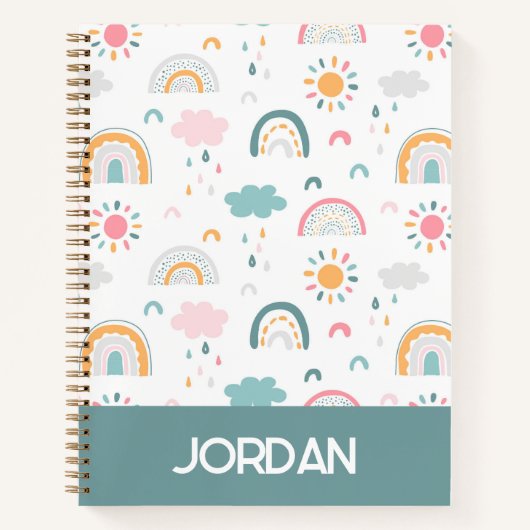 Carnet Motif météorologique mignon (Devant)