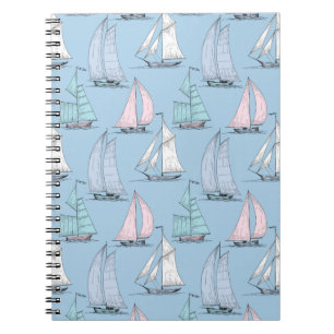 Carnet Motif mignon 1 de voilier