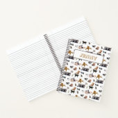 Carnet Motif mignon avec photos de Chats et chatons nom (Intérieur)