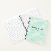 Carnet Motif mignon bulles vertes (Intérieur)