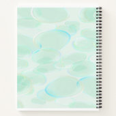 Carnet Motif mignon bulles vertes (Dos)