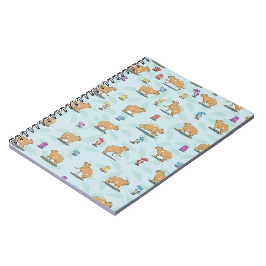 Carnet Motif mignon capybara (Côté gauche)