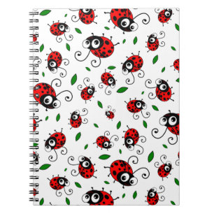 Carnet Motif mignon de coccinelle