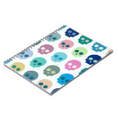 Carnet Motif mignon de crâne coloré (Côté gauche)
