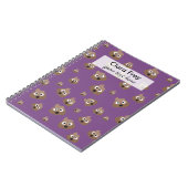 Carnet Motif mignon d'Emoji de dunette (Côté gauche)