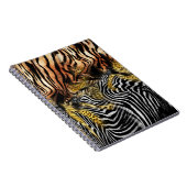 Carnet Motif mixte de la peau de léopard Zebra (Côté Droit)