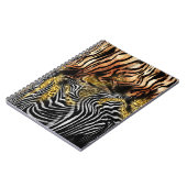 Carnet Motif mixte de la peau de léopard Zebra (Côté gauche)