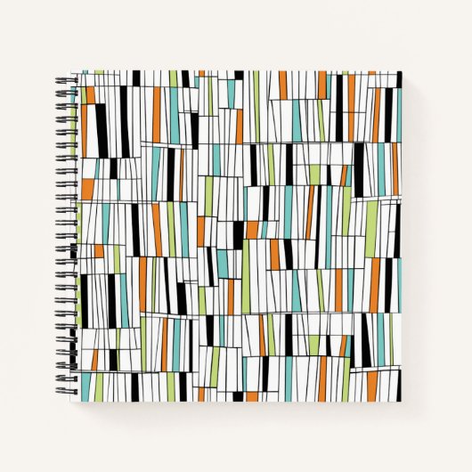 Carnet Motif moderne du milieu du siècle (Devant)