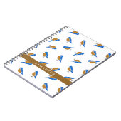 Carnet Motif moderne minimaliste de Merlebleu oriental (Côté gauche)