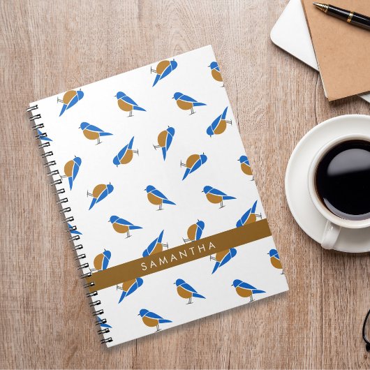Carnet Motif moderne minimaliste de Merlebleu oriental