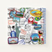 Carnet Motif mondial des passeports (Dos)