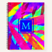 Carnet Motif Monogram Colorful Artsy (Devant)