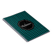 Carnet Motif monogramme noir bleu foncé (Côté Droit)