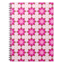 Motif mosaïque à pétales roses