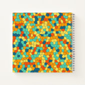 Carnet Motif mosaïque vibrant (Dos)
