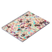 Carnet Motif motif de caniche sans couture. Poignée b (Côté gauche)