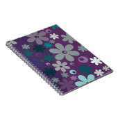 Carnet Motif mou à fleurs violettes (Côté Droit)