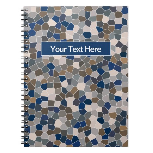 Carnet Motif multicolore Earthy (Devant)