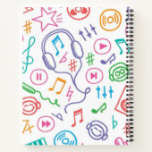 Carnet Motif musical (Dos)