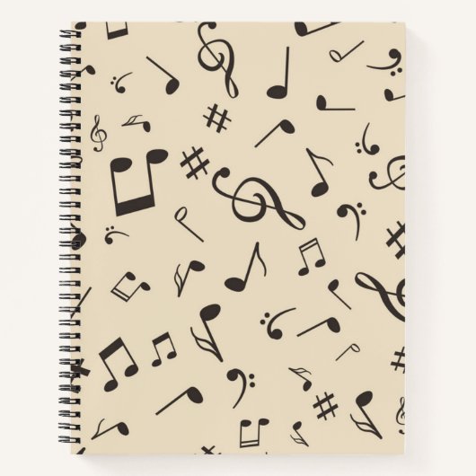 Carnet Motif musical (Devant)