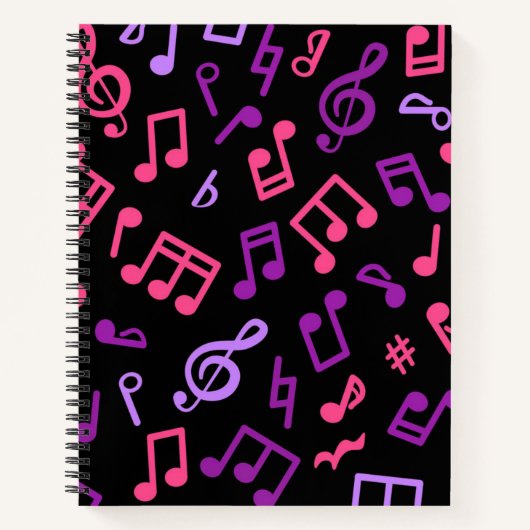 Carnet Motif musical (Devant)