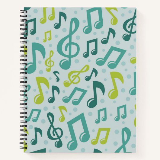 Carnet Motif musical (Devant)