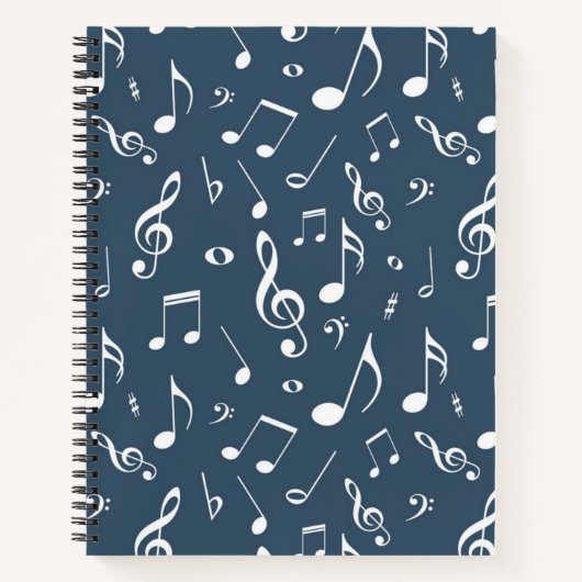 Carnet Motif musical (Devant)