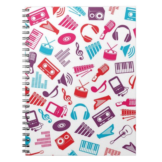 Carnet Motif musical (Devant)