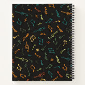 Carnet Motif musical (Dos)