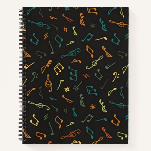 Carnet Motif musical (Devant)