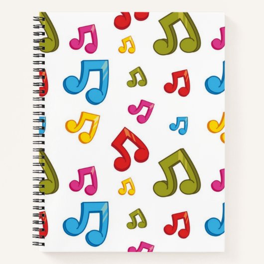 Carnet Motif musical (Devant)