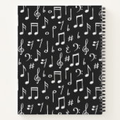 Carnet Motif musical (Dos)