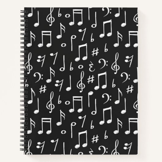 Carnet Motif musical (Devant)