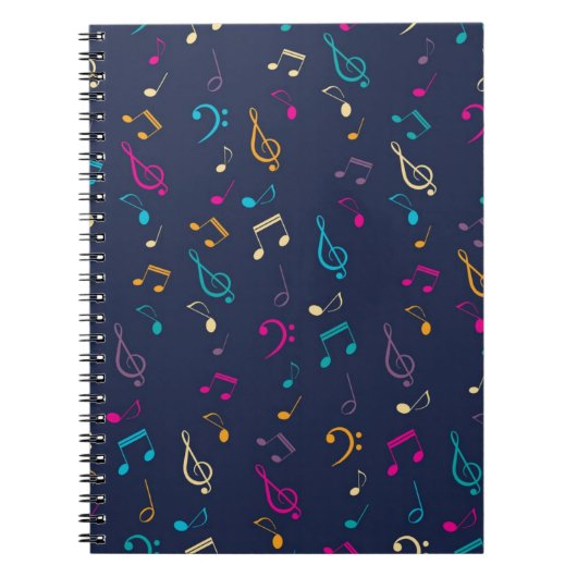 Carnet Motif musical (Devant)