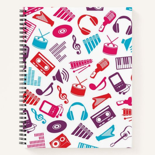 Carnet Motif musical (Devant)