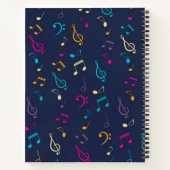 Carnet Motif musical (Dos)