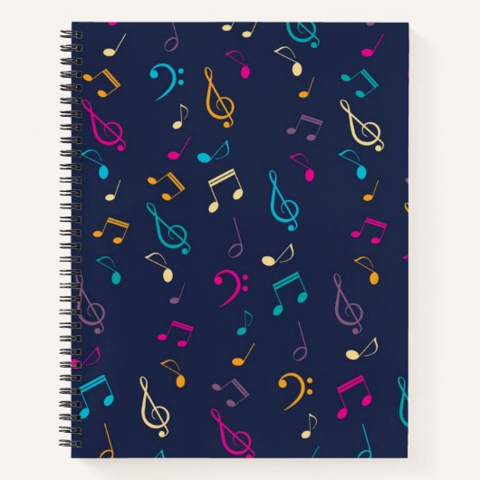 Carnet Motif musical (Devant)