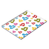 Carnet Motif musical (Côté gauche)