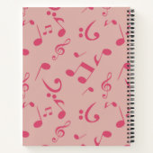 Carnet Motif musical (Dos)