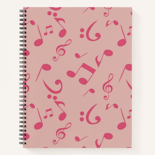 Carnet Motif musical (Devant)
