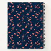 Carnet Motif musical (Dos)