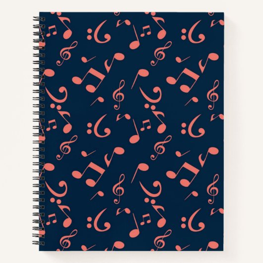 Carnet Motif musical (Devant)