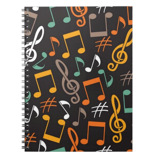 Carnet Motif musical (Devant)