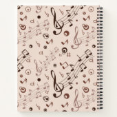 Carnet Motif musical (Dos)
