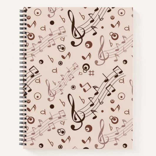Carnet Motif musical (Devant)