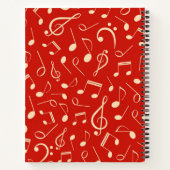 Carnet Motif musical (Dos)