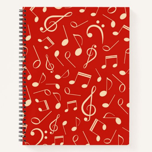 Carnet Motif musical (Devant)
